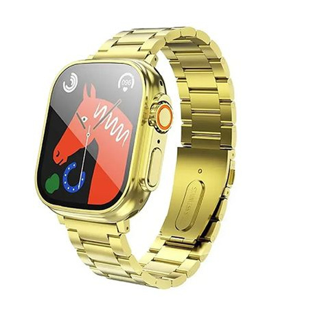 Smartwatch Hoco 1,96" TFT z funkcją rozmowy Y12 Ultra titanium złoty [EOL]