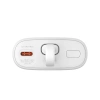 Powerbank Baseus Popsicle 5200mAh 20W z wbudowanym kablem Lightning (+ biały kabel Baseus Simple USB-C - USB-C 60W/20V/3A/30cm) - biało-zielony