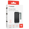 Verbatim Dysk SSD 2TB - brelok do kluczy  z kablem USB 3.2 gen.2 czarno-szary/black-grey 32194