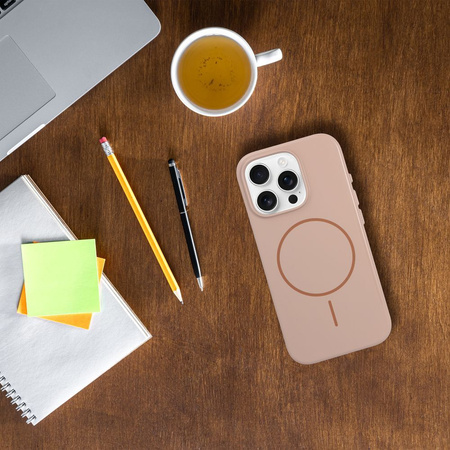 Premium Glossy Mag Cover kompatybilny z MagSafe i Camera Control button pasuje do IPHONE 16 PLUS pustynny złoty