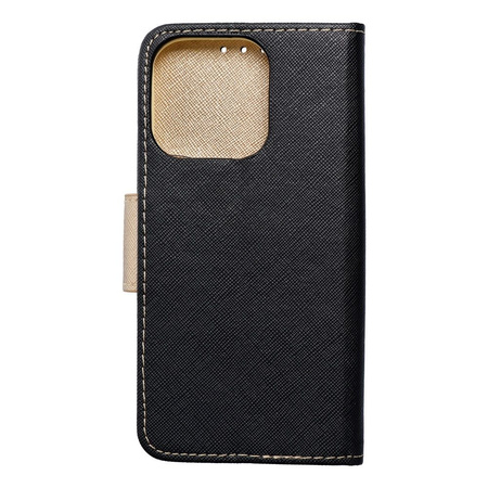 Kabura Fancy Book do IPHONE 15 PRO czarny / złoty