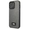 Original Case IPHONE 13 PRO MAX Karl Lagerfeld Hardcase Saffiano Plaque (KLHCP13XSFMP2DG) silver