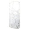 Karl Lagerfeld Liquid Glitter NFT Karl's Head - Etui iPhone 14 Pro (srebrny)