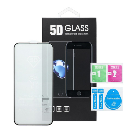 5D Full Glue Tempered Glass - do iPhone XR / 11   czarny