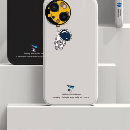 Schutzhülle APPLE IPHONE 15 PRO Astronaut NASA cremig