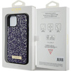 Guess nakładka do iPhone 15 6,1" GUHCP15SPFGSBSP jasnoróżowa HC Rhinestone Meta Logo