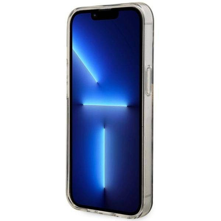 Guess, GUHMP14SHTMRSK iPhone 14 6,1&quot; schwarz/schwarzes Hardcase Golden Marble MagSafe