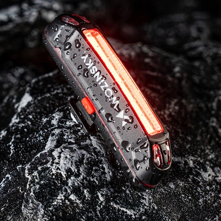 Zestaw lampek rowerowych Wozinsky WSBLB3 przednia (1000 lm) i tylna USB-C - czarny