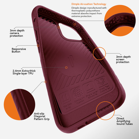 Ugly Rubber nakładka L do iPhone 14 6,1" czarna