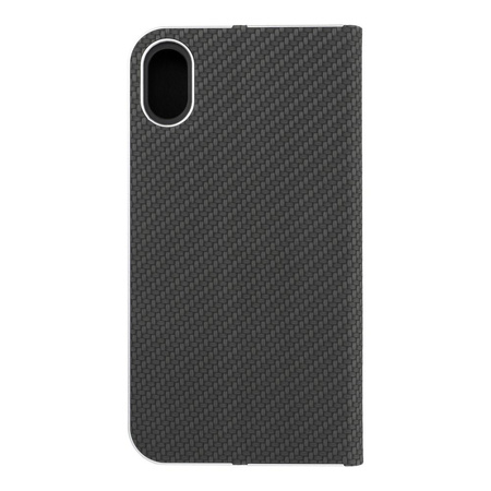 Kabura LUNA Book Carbon do IPHONE XR (") czarny