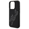 Etui Karl Lagerfeld 3D Rubber Signature na iPhone 15 Pro Max - czarne