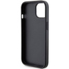 Karl Lagerfeld Gripstand Saffiano Choupette Pins Hülle für iPhone 15 – Schwarz