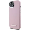 Karl Lagerfeld FW Metal Plate MagSafe iPhone 15 Case - Pink