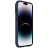 Nillkin Textured S Case für iPhone 14 Pro, gepanzerte Hülle mit Kameraabdeckung, blau