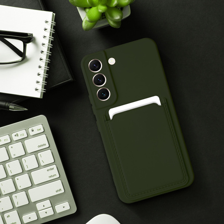 Futerał CARD CASE do SAMSUNG A14 5G / A14 4G zielony