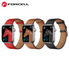 Pasek do Apple Watch Forcell F-Design FA20 magnetyczny skóra ekologiczna 42 / 44 / 45 / 49 mm czerwony