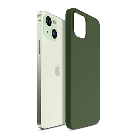 Etui 3mk Hardy Silicone MagCase na iPhone 15 - zielone