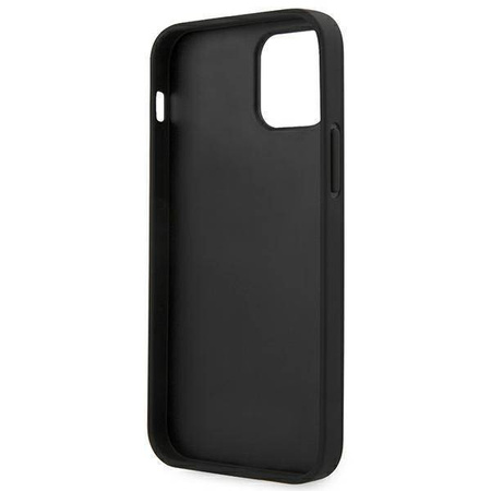 Original Case IPHONE 12 / 12 PRO Guess Hard Case 4G Metal Gold Logo (GUHCP12MG4GFGR) gray