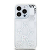 DKNY DKHCP15LLCPEPT iPhone 15 Pro 6.1" biały/white hardcase Liquid Glitter Multilogo