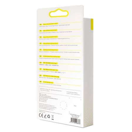 Baseus Cafule Cable wytrzymały nylonowy kabel przewód USB / USB-C QC3.0 2A 3M czerwony (CATKLF-U09)