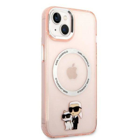 Karl Lagerfeld IML NFT Karl & Choupette MagSafe - Etui iPhone 14 Plus (różowy)