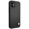 Etui BMW BMHCP12SRCDPK iPhone 12 mini 5,4" czarny/black hardcase Leather Deboss