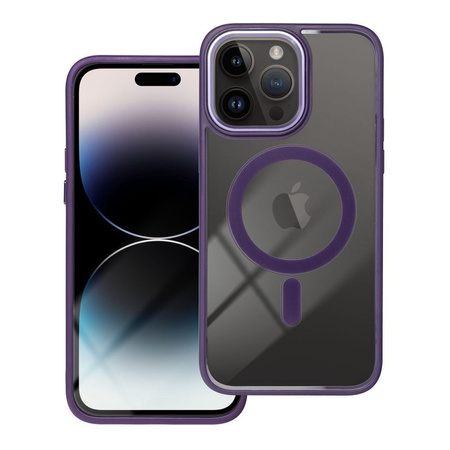 Futerał COLOR EDGE MAG COVER kompatybilny z MagSafe do IPHONE 16 Pro fioletowy