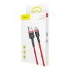 Baseus Cafule Cable - Kabel do ładowania i transmisji danych USB do USB-C 2 A, 2 m (czerwony)