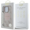 Original Case IPHONE 16 PRO MAX Guess 4G Circle Classic Logo MagSafe pink