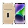 iCarer CE Premium Leather Folio Case skórzane etui iPhone 14 Plus z klapką magnetyczne MagSafe czarny (WMI14220715-BK)