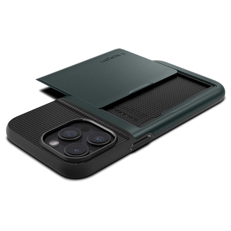 Etui Spigen Slim Armor CS na iPhone 15 Pro Max - ciemnozielone
