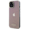Etui Guess IML Faceted Mirror Disco Iridescent do iPhone 15 - różowe