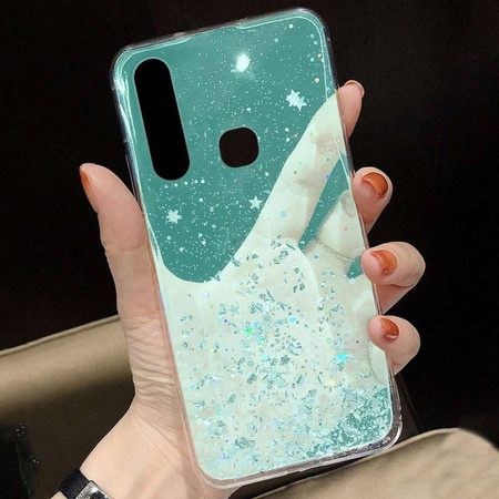 Etui XIAOMI REDMI 10 Brokat Cekiny Glue Glitter Case miętowe