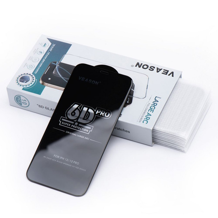 Szkło Hartowane 6D Pro Veason Glass (SET 10in1) - do Xiaomi Redmi 13C / Poco C65 czarny