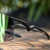 Rockbros Polarisierte Fahrradbrille mit UV-Schutz und Korrektureinsatz - Weiß