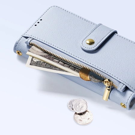 Dux Ducis Lawa Leather Case for iPhone 15 Pro Max - Blue