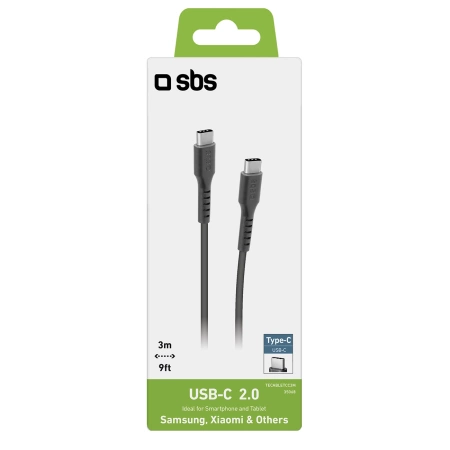 SBS TECABLETCC3M USB-C - USB-C 3m Cable - Black