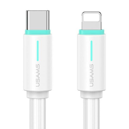 USAMS USB-C/Lightning Cable 1m SJ735 white/white YU Series SJ735USB02 (US-SJ735)