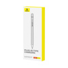 Rysik z aktywną końcówką Baseus Smooth Writing 2 do iPad + kabel USB-A - Lightning i wymienna końcówka - biały