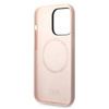 Original Case IPHONE 14 PRO Karl Lagerfeld Hardcase Silicone Karl`s Head MagSafe (KLHMP14LSLKHLP) pink