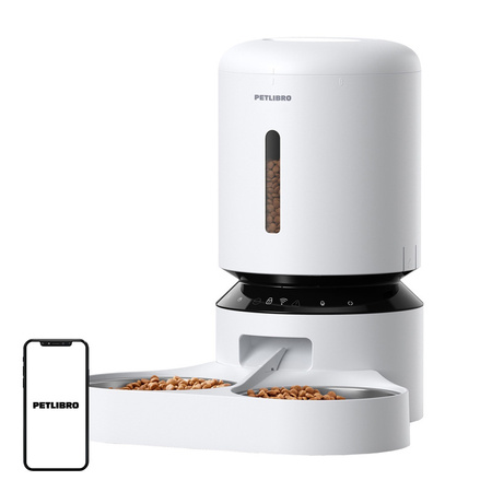 Petlibro Granary Feeder Double Tray, WiFi, 5L (white)