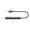Wzmacniacz słuchawkowy DAC Ugreen CM545 ze złącza USB-C do mini jack 3.5 mm - czarny