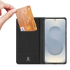 Dux Ducis Skin Pro Case for Samsung Galaxy S25 Edge with Flip and Card Slot - Black