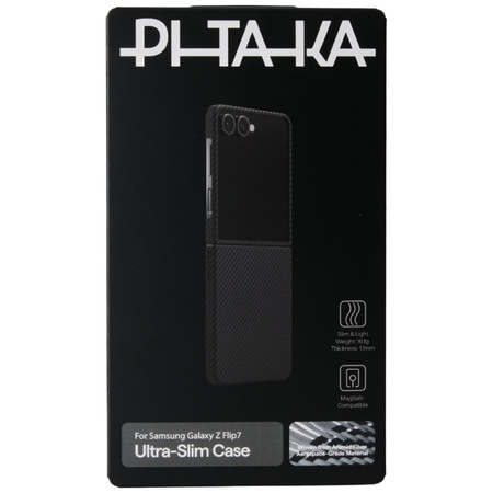 Etui PITAKA Ultra-Slim MagSafe do Samsung Galaxy Z Flip7 czarno szary