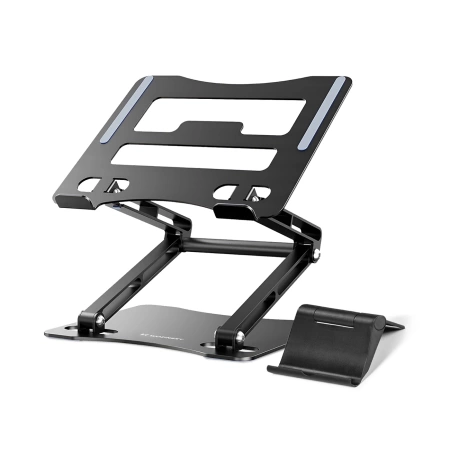 Wozinsky WRS-CPY75DSB Aluminum Laptop and Tablet Stand + Free Smartphone Stand - Black