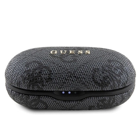 TWS Guess 4G Metall-Bluetooth-Kopfhörer mit ENC-Dockingstation – Schwarz