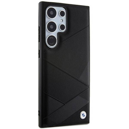 BMW BMHCS24L23RCGPK S24 Ultra S928 black/black hardcase Signature Leather Crossing Lines Pattern