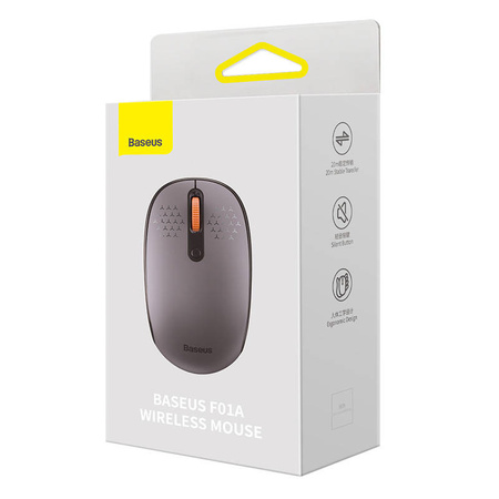 Bezprzewodowa myszka Baseus F01A 2.4G 1600DPI (szara)
