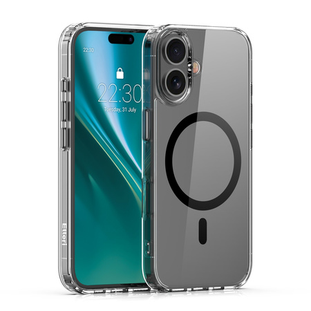 Nakładka Etteri Color Mag do iPhone 16 Plus 6,7" czarna