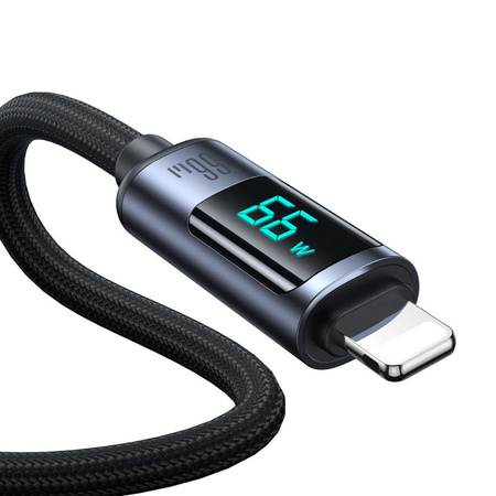 USB C - USB A Kabel 66W 1,2m mit LED-Anzeige Joyroom S-AC066A16 - Schwarz